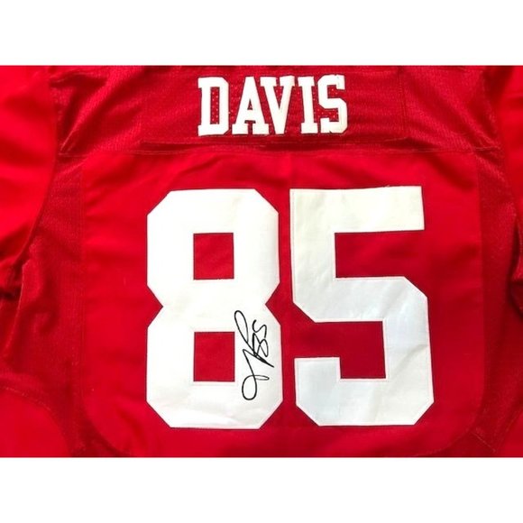 Signed Vernon Davis #85 NFL Nike San Francisco 49ers On Field Football Sports Fa - Picture 4 of 6